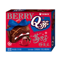 Orion/好丽友 莓果味 巧克力蛋糕 Q蒂巧克力莓果味12枚336g 普通盒装 336g