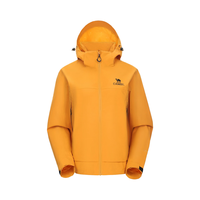 CAMEL骆驼户外2025黄色短款冲锋衣男女防风防水外套旅游徒步登山服