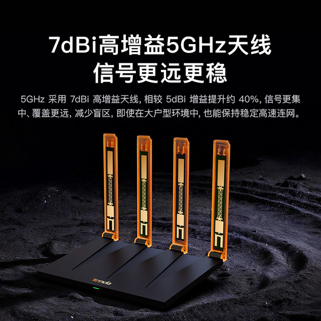 移动端、京东百亿补贴：Tenda 泰山 AX3000 Ultra 路由器 WiFi6 千兆穿墙王 AX12 Pro