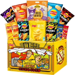 乐事 班味粉碎机薯片米饼零食大礼盒668g