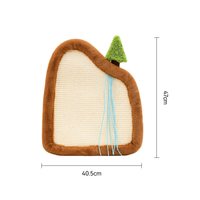 福丸剑麻猫抓垫猫抓板立式可粘贴耐抓不掉屑防猫抓沙发保护剑麻垫 棕色款