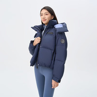 波司登(BOSIDENG)25新款羽绒服运动系列短款脱卸帽90绒加厚年轻时尚百搭外套 雾海蓝5A91 XS 155/80A