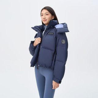 波司登（BOSIDENG）25羽绒服运动系列短款脱卸帽90绒加厚年轻时尚百搭外套 云暮蓝5A88 S 160/84A