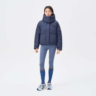 波司登（BOSIDENG）25羽绒服运动系列短款脱卸帽90绒加厚年轻时尚百搭外套 云暮蓝5A88 S 160/84A