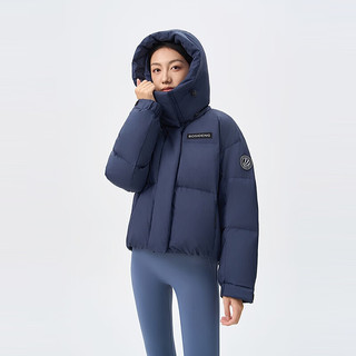 波司登（BOSIDENG）25羽绒服运动系列短款脱卸帽90绒加厚年轻时尚百搭外套 云暮蓝5A88 S 160/84A