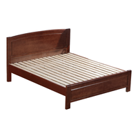 梦麦斯 MMS-SMC-2009 木质双人床 1.5*2m 胡桃色