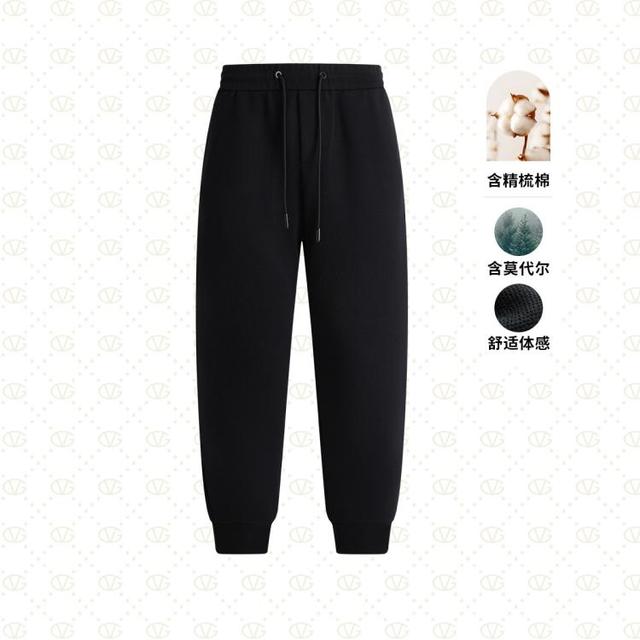 GIOVANNI VALENTINO 秋弹力抽绳男式休闲长裤休闲裤高弹运动束脚裤卫裤