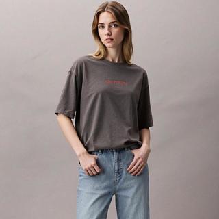 ZARA 100%棉 后背印花 圆领短袖T恤