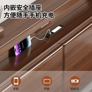 兴瑀汇实木床1.8米*2米主卧大床双人床1.5*2米单人中古风全实木床 【加宽床板】胡桃色实木床+20cm床垫+床头柜1 1.5米*2米框架结构
