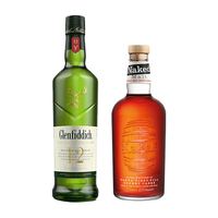 格兰菲迪洋酒 格兰菲迪12年威雀/裸雀英国苏格兰单一麦芽调和威士忌 格兰菲迪12年+裸雀