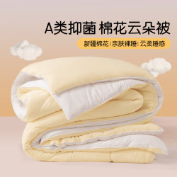 水星家纺 冬厚被|黄(A类抗菌+新疆棉花) 150×210cm