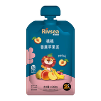 禾泱泱 婴幼儿桃桃香蕉苹果泥100g 宝宝果泥辅食欧洲进口6月+