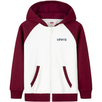 Levi's李维斯儿童开衫卫衣冬季男女童同款连帽上衣外套潮 草本红 140 /68 【身高128-140cm】