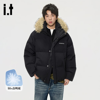 GROUND ZERO 90白鸭绒 黑色 3XL 男士羽绒服