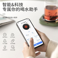 富光智能玻璃杯加热水杯垫家用可调温杯垫自动恒温保温垫加热牛奶 【蓝牙提醒 拨杆调温】复古绿（仅杯垫 额定功率15W）