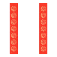 得力（deli）【加厚3副】万年红对联纸空白手写春联纸红洒金2026马年毛笔书法宣纸 七言龙凤呈祥17*105cm