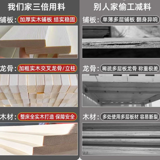 云梦间 实木上下床带衣柜储物双层床