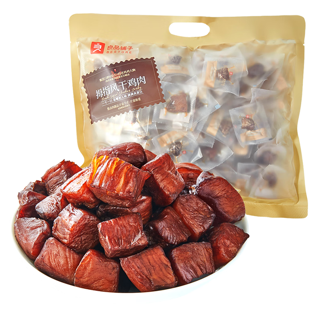 良品铺子 风干鸡肉干505g 130包 原味