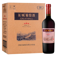 长城 三星赤霞珠干红葡萄酒750ml*6瓶整箱装红酒 京东自营