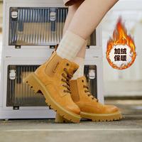 Dickies 【加绒可选】复古大黄靴女休闲工装靴秋冬百搭切尔西靴短筒女靴子
