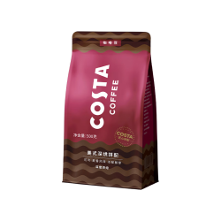 COSTA 咖世家 美式深烘咖啡豆油脂丰富拿铁美式可可麦香风味黑咖啡500g年货 美式-深度烘培-500g