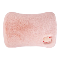 彩虹（RAINBOW） 暖手宝热水袋电热暖水袋热敷暖宝宝充电暖宝暖肚子暖脚宝 【兔绒触感*水电分离】桃桃粉