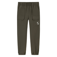NIKE 3BRAND 耐克男童梭织长裤2025春季儿童休闲运动裤 军绿 160 /66 【身高152-158cm】