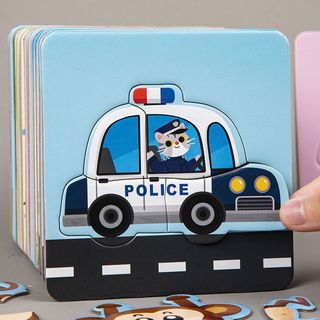 儿童恐龙拼图益智玩具2岁入门级大块拼图1至3岁宝宝早教智力拼板