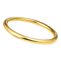 飞禧黄金手镯按克 足金999.9光面素圈金手镯女 三金 11.68克 圈号备注【足金999.9】