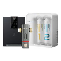 安吉尔净水器家用 富锶矿化水 RO反渗透过滤器 六级精滤 一级水效 厨房厨下式净水机 母婴级直饮水纯水机 【3件套E】灰色管线机+前置+1000G流速净水器 RO膜净水40吨