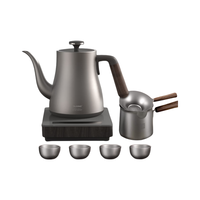 TILIVING(钛立维)纯钛自动上水电热水壶恒温泡茶烧水壶保温茶台一体电茶炉茶具整套装  纯钛电茶炉茶具组合