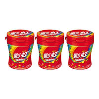 彩虹 RAINBOW糖果 趣味 复古休闲零食  原果味120克*3瓶