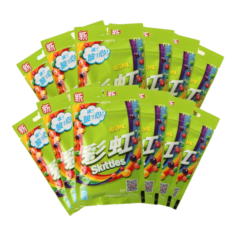 Skittles 彩虹糖酸劲味40g*12袋休闲糖果