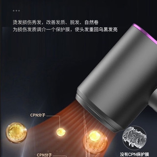 小米白系列吹风机静音发廊负离子护发家用大功率不伤发宿舍电吹风 渐变粉【1300W】三档+蓝光负离子