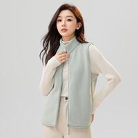 雪中飞 女式简约立领抓绒马甲时尚休闲系列秋冬柔软居家户外马甲