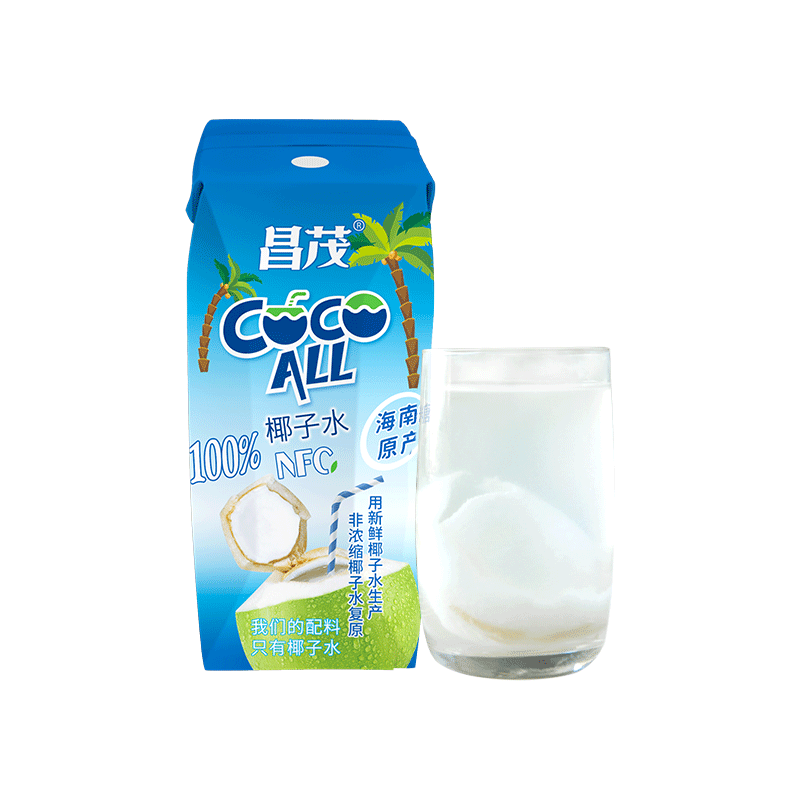 昌茂 100%NFC椰子水 250ml*10瓶 果汁饮料