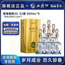 西凤酒 酒海窖龄 20年52度 500ml*6瓶 整箱装 凤香型白酒 年货