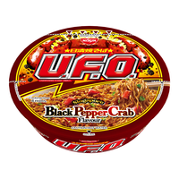 日清食品清真UFO黑胡椒蟹肉味碗面方便面94g