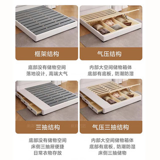 新府巧匠 轻奢皮床 大象耳朵造型 1.8*2米 单床