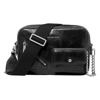 MICHAEL KORS 迈克高仕 MK Bryant 中号油蜡皮链条相机包 黑色 001 中号