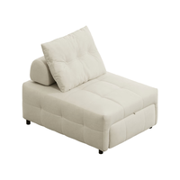 芝华仕宜居布沙发现代简约沙发床小户型奶油风家具芝华士6311白0.85m 抗猫抓婴儿绒-牛奶白