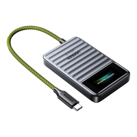  UGREEN/绿联 屏显随身Go 2000MB/s高速 移动固态硬盘  1TB