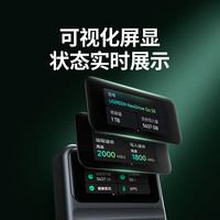 绿联 屏显随身Go 2000MB/s高速 移动固态硬盘  1TB