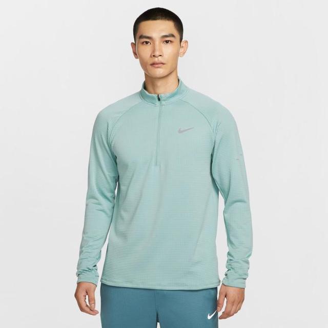 NIKE 秋冬加绒半拉链休闲时尚日常 男子长袖T恤