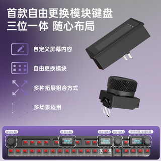 HELLO GANSS高斯3101TPRO键三模有线无线蓝牙机械键盘办公游戏电竞套装 GS3101 TPRO 侧透紫色键帽 KTT静音红轴（办公首选）
