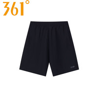 361°运动短裤男款2026夏季薄款宽松直筒速干运动五分裤男 超级黑 L -175/80A