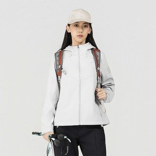 SCALER思凯乐 升级防风系统 女款砾石灰 XL 软壳衣