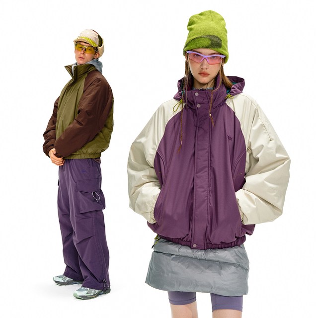 NOTHOMME 户外3M新雪丽蓄热保暖棉衣立领拼色保暖三防棉服外套