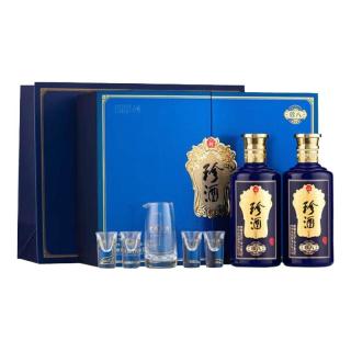 珍酒 珍八礼盒酱香型白酒53度500ml*2瓶礼盒装贵州宴请送礼