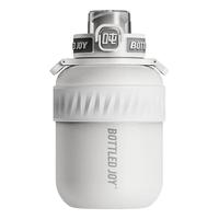 吨吨 BOTTLED JOY 吨吨桶男女保温杯明星款暖吨吨杯 316不锈钢便携背带杯保温水杯 1000ML灰白磨砂*316钢